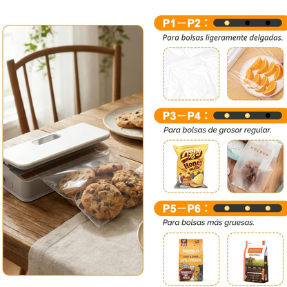 Sellador de bolsas para alimentos